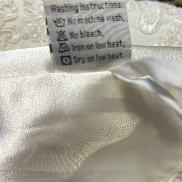 Hebeos wedding Dress with Train - Picture 8 of 16